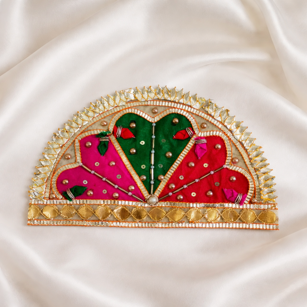 Handcrafted Gota Patti Decorative Patch Set (12 Pieces)