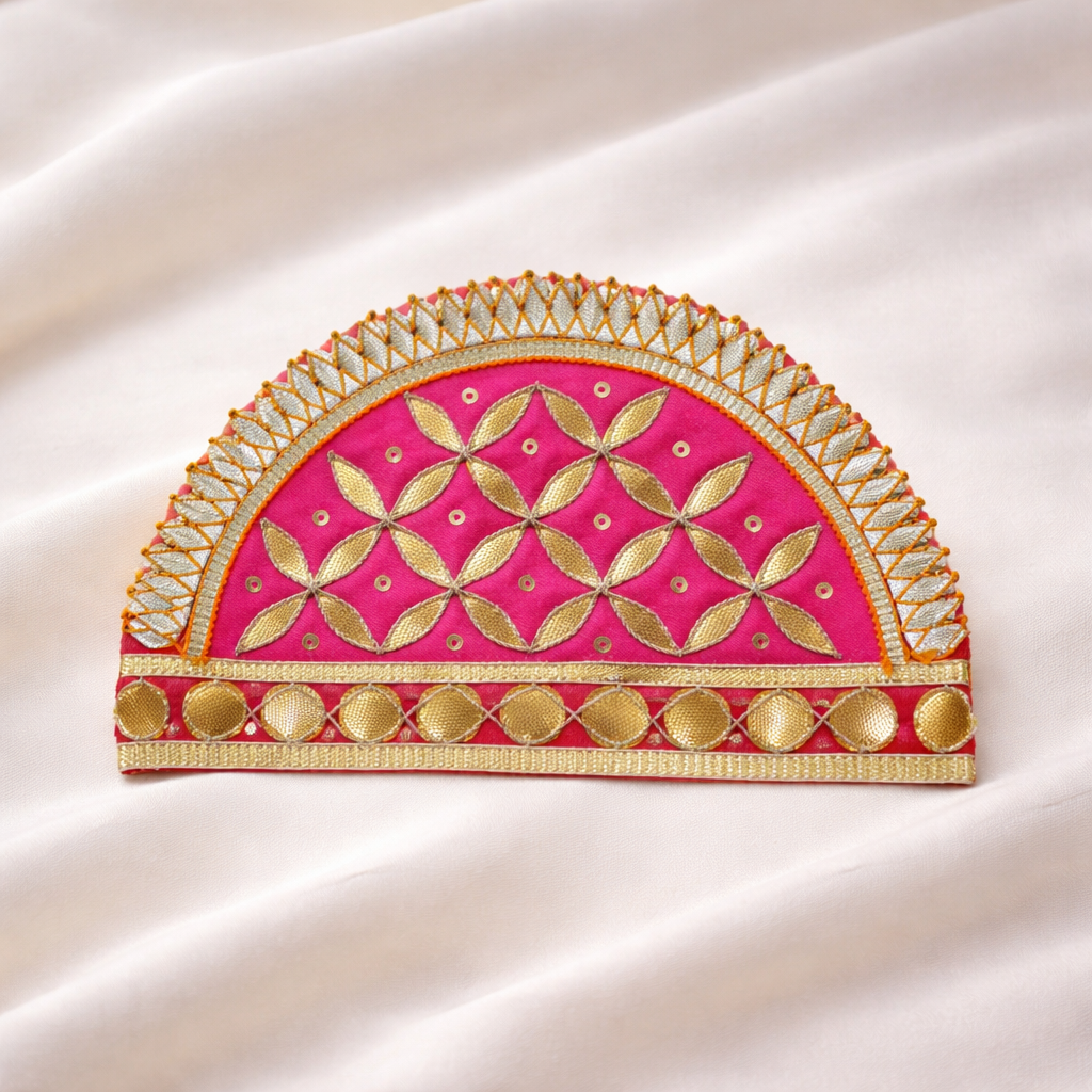 Handcrafted Gota Patti Decorative Patch Set (12 Pieces)