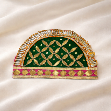 Handcrafted Gota Patti Decorative Patch Set (12 Pieces)