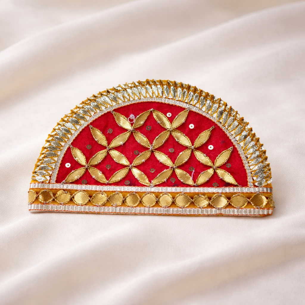 Handcrafted Gota Patti Decorative Patch Set (12 Pieces)