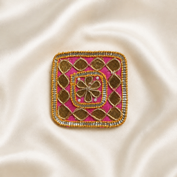 Geometric Gota Work Square Embellished Patch for Festive & Designer Wear (25/50 Pieces)