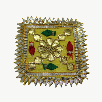Embellished Square Gota Patti Patch (12 Pieces)