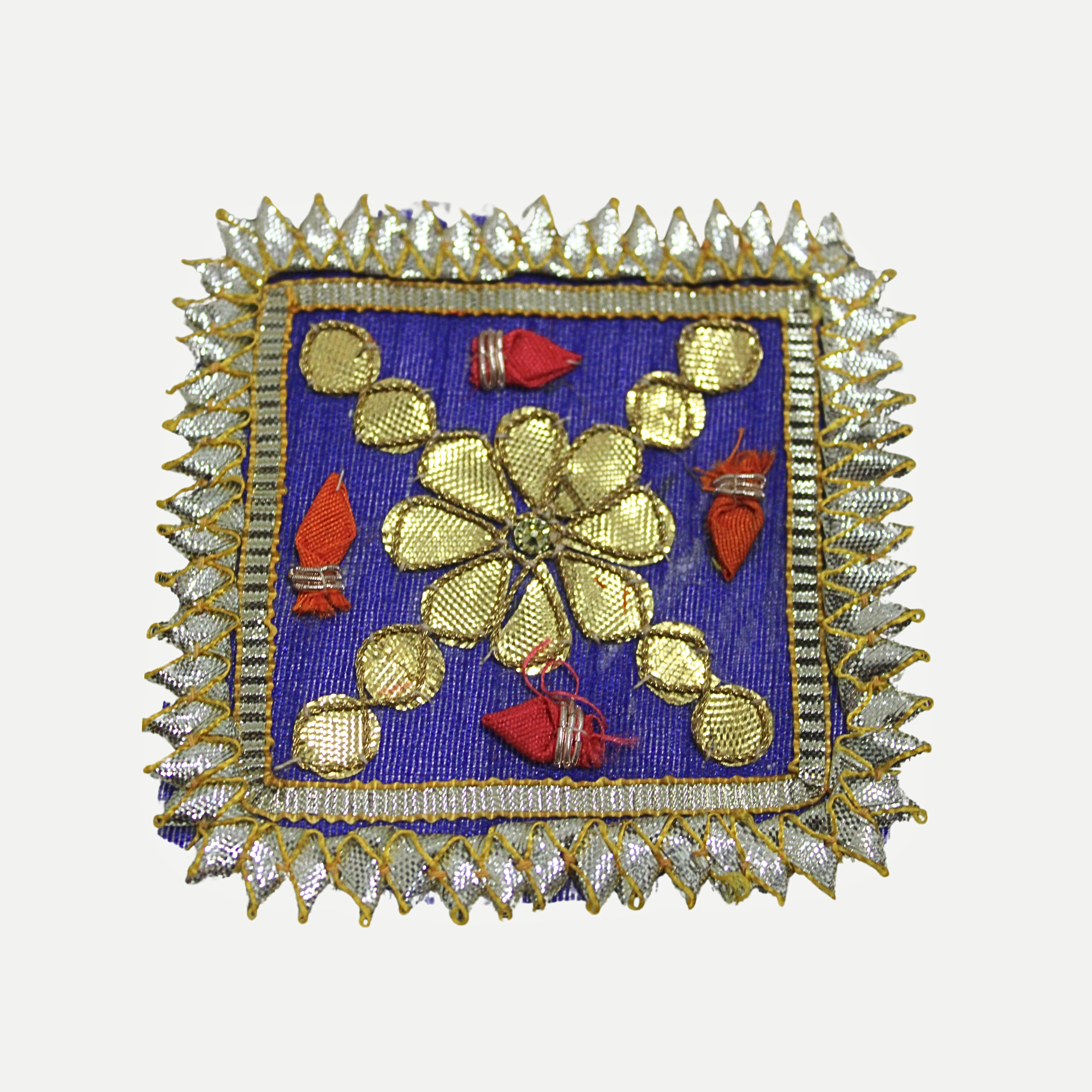 Embellished Square Gota Patti Patch (12 Pieces)