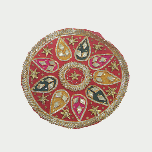 Red Embellished Gota Patch (6 Pieces)