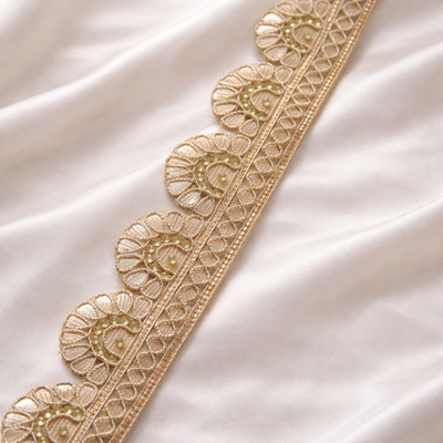 Scalloped Gota Patti Lace Border