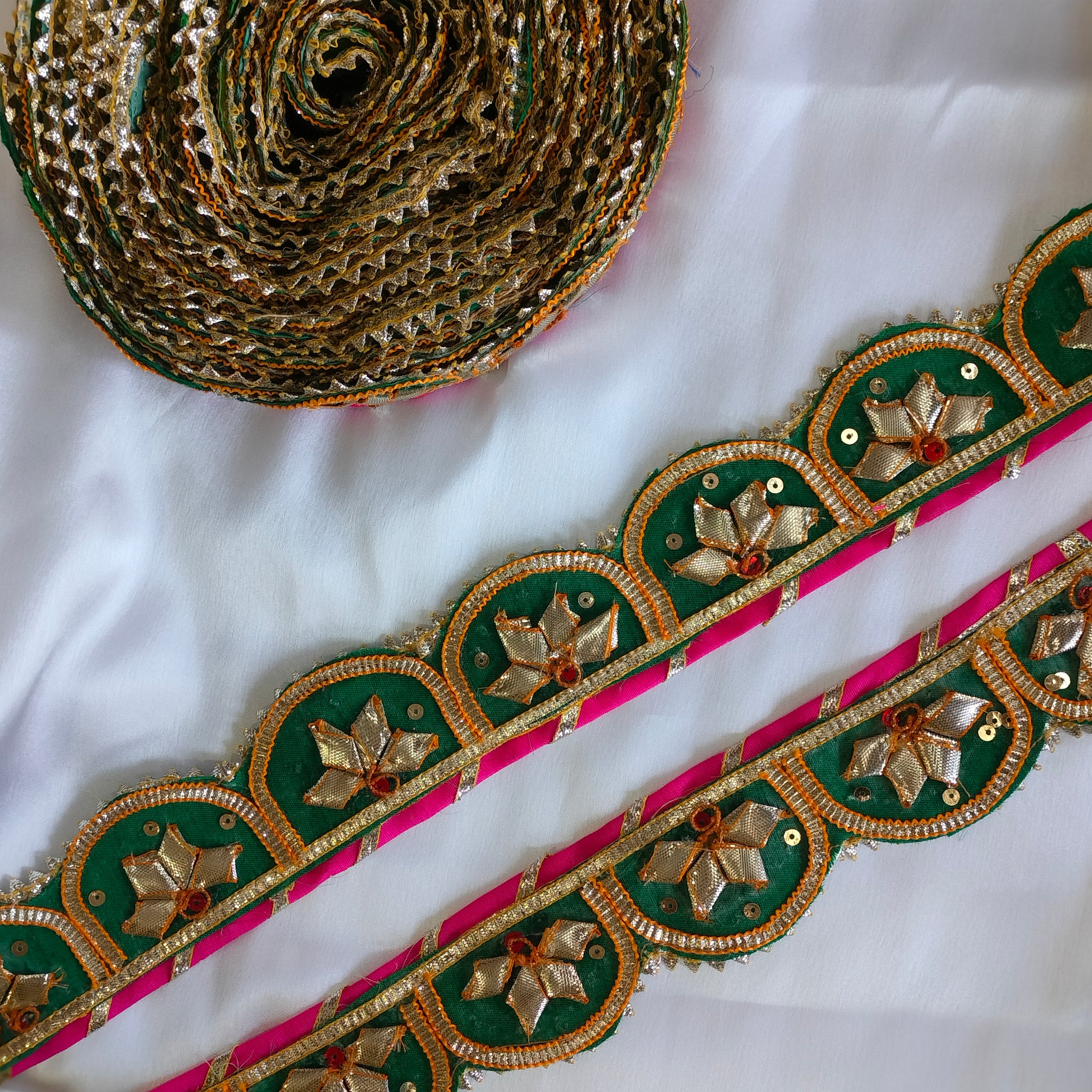 Traditional Gota Patti Border
