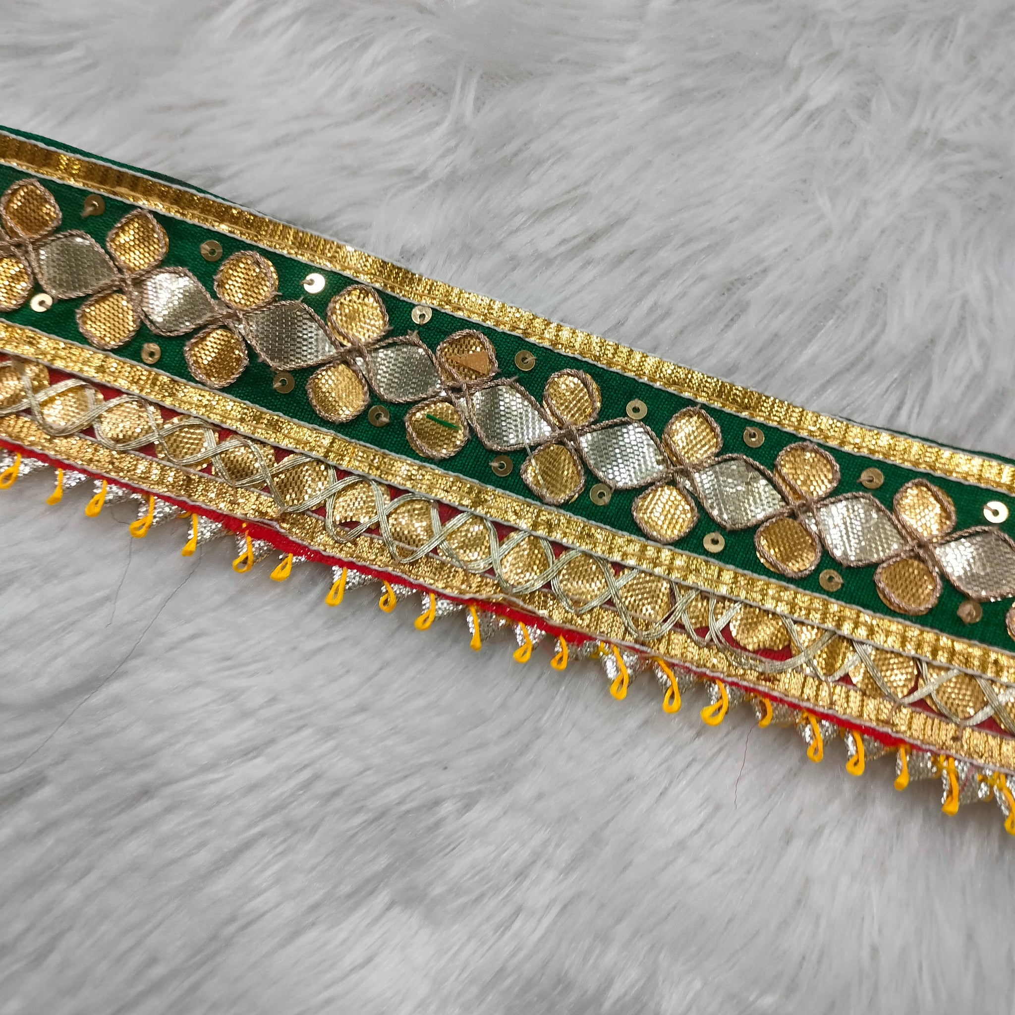 Traditional Gota Patti Border