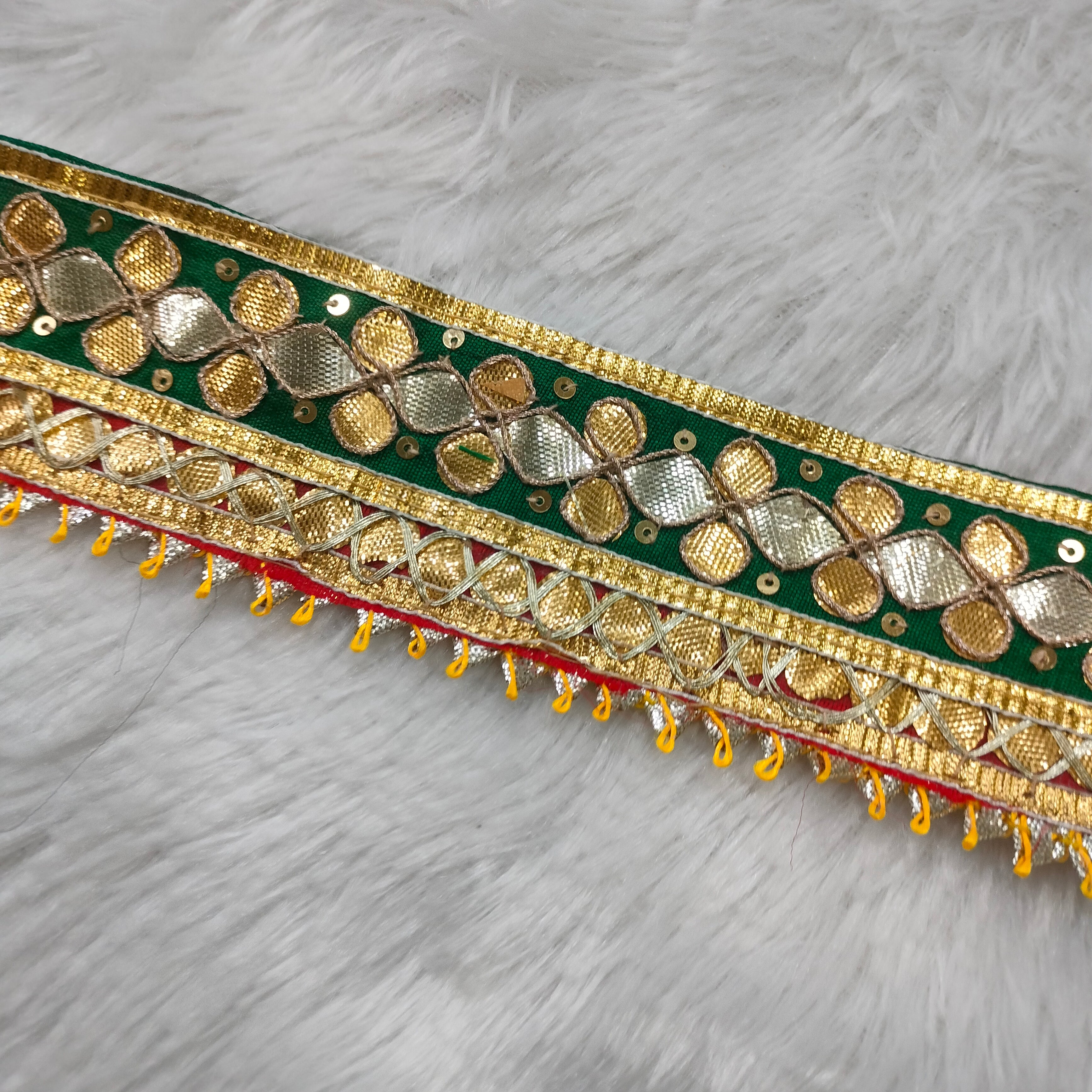 Traditional Gota Patti Border