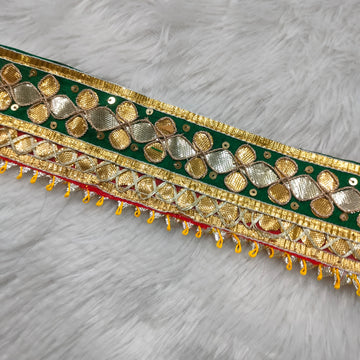 Traditional Gota Patti Border