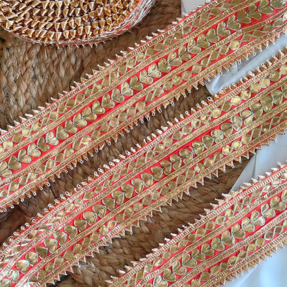 Traditional Gota Patti Border
