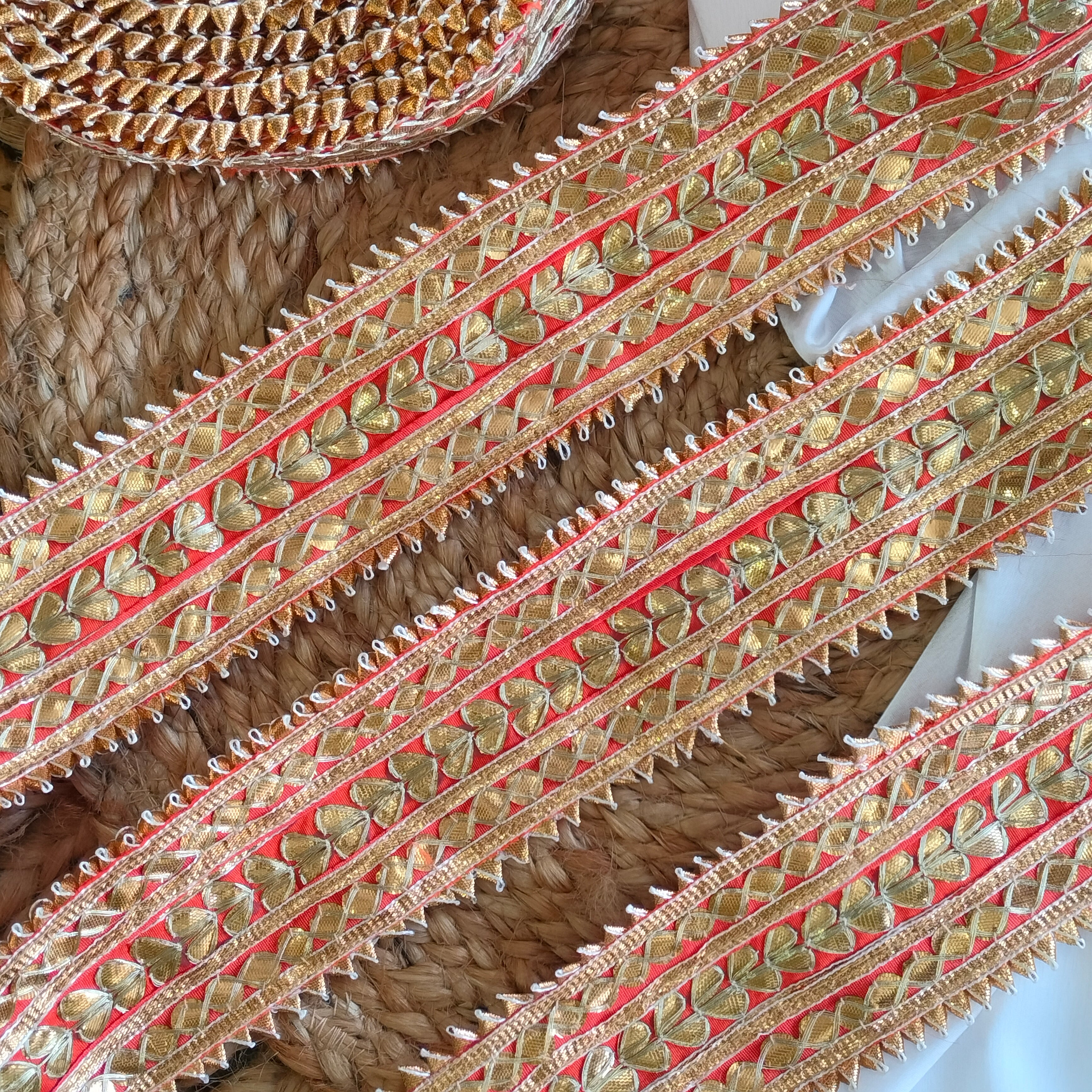 Traditional Gota Patti Border