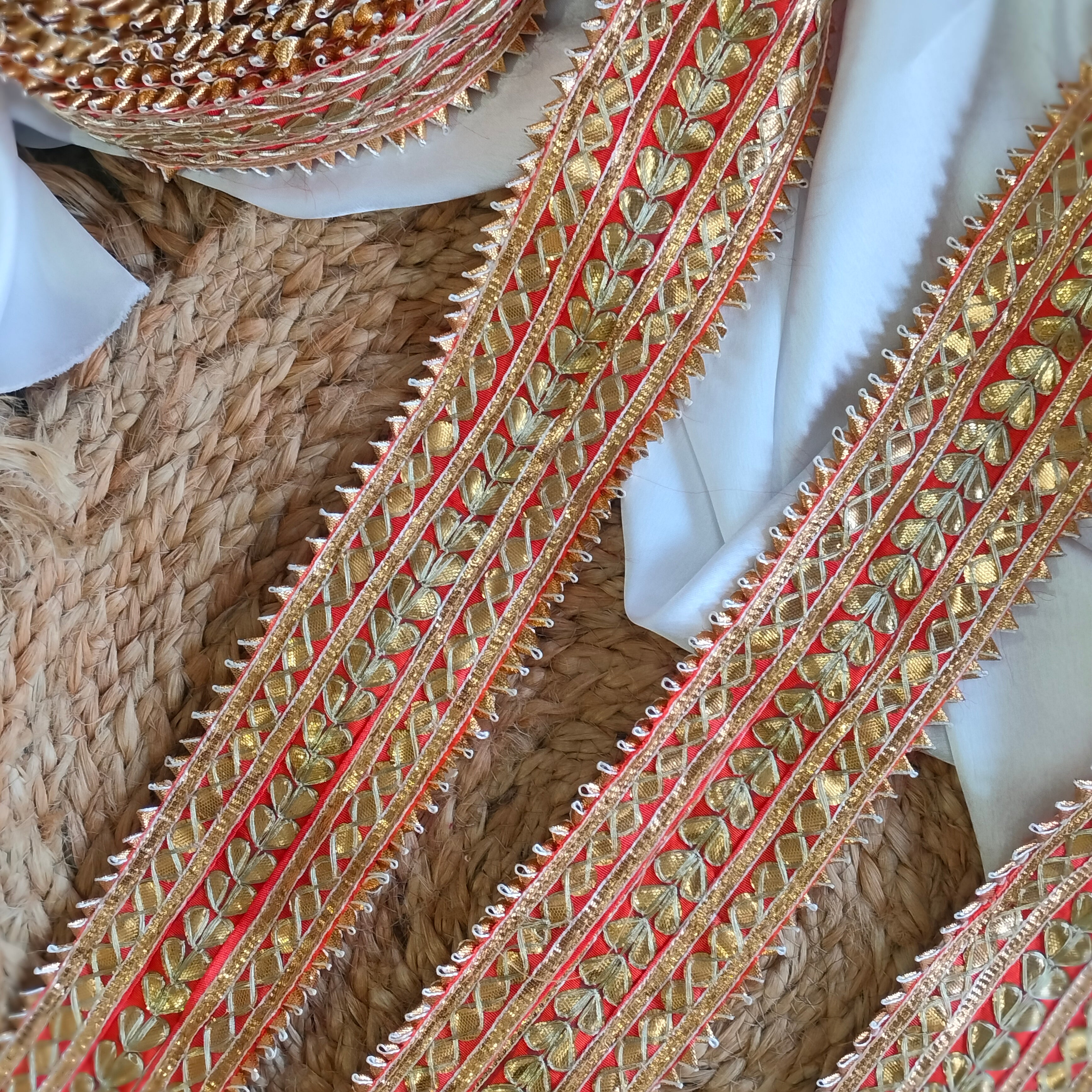 Traditional Gota Patti Border