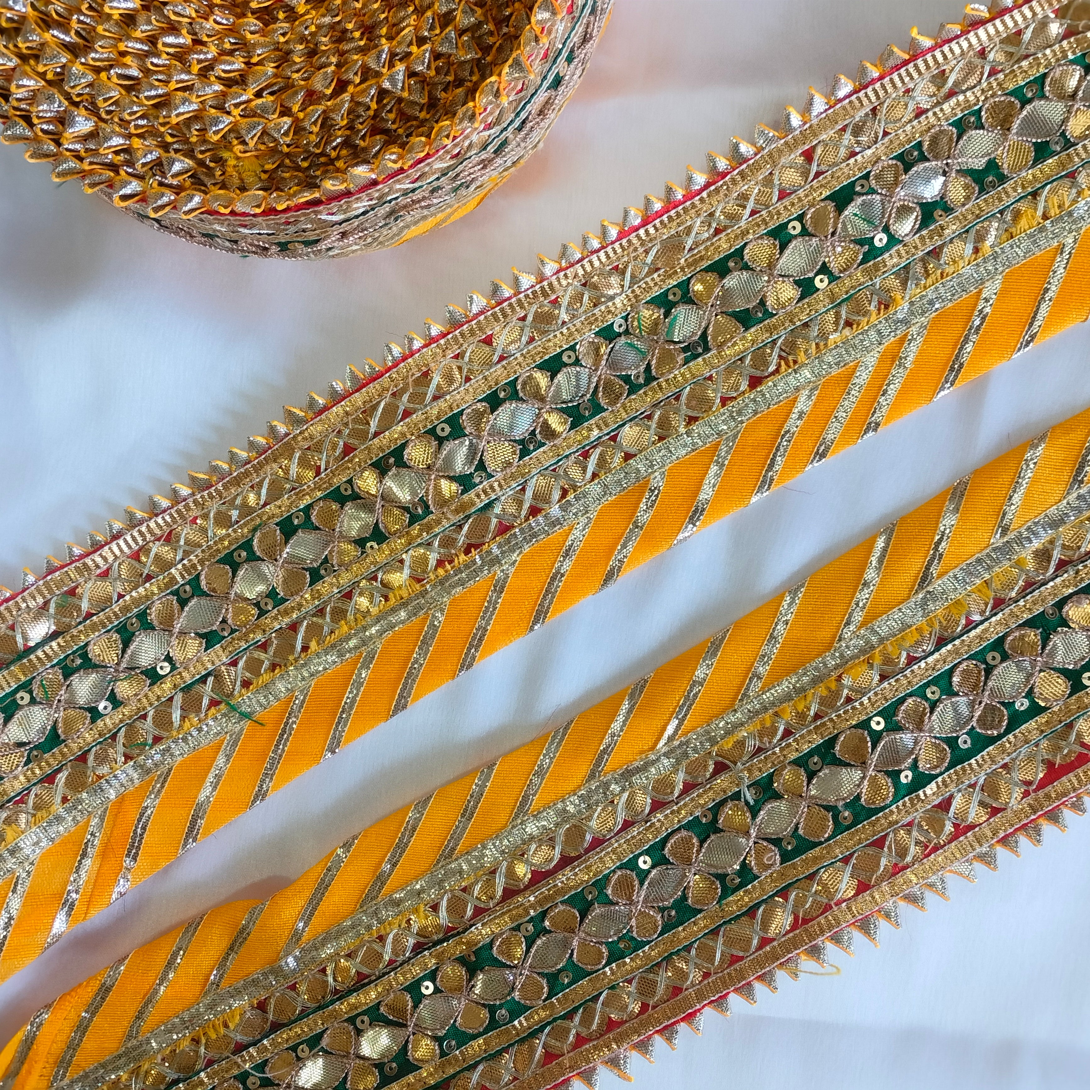 Traditional Gota Patti Border
