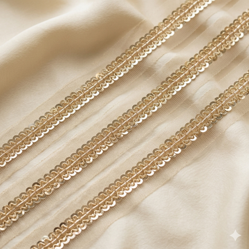 Sequins Designer Lace Trim Border