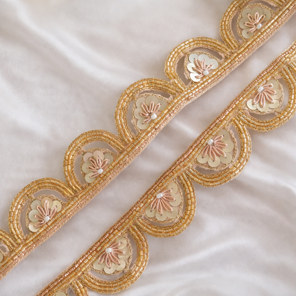Gold Scalloped Handcrafted Trim