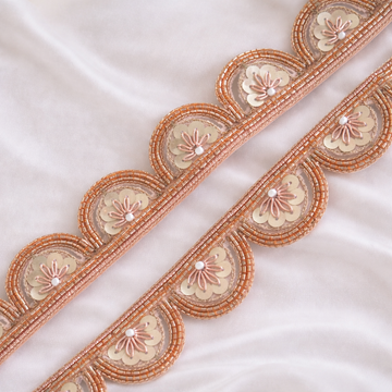 Rose Gold Scalloped Handcrafted Trim