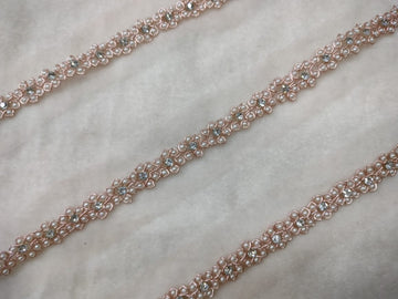 Rose Gold Floral Trim