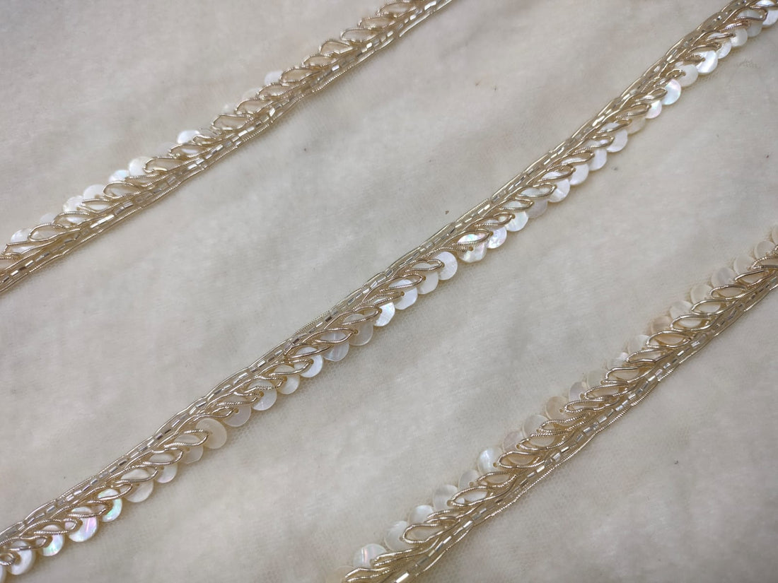 Light Gold Embellished Border