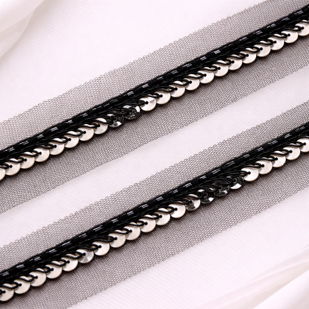 Sequins Handwork Lace