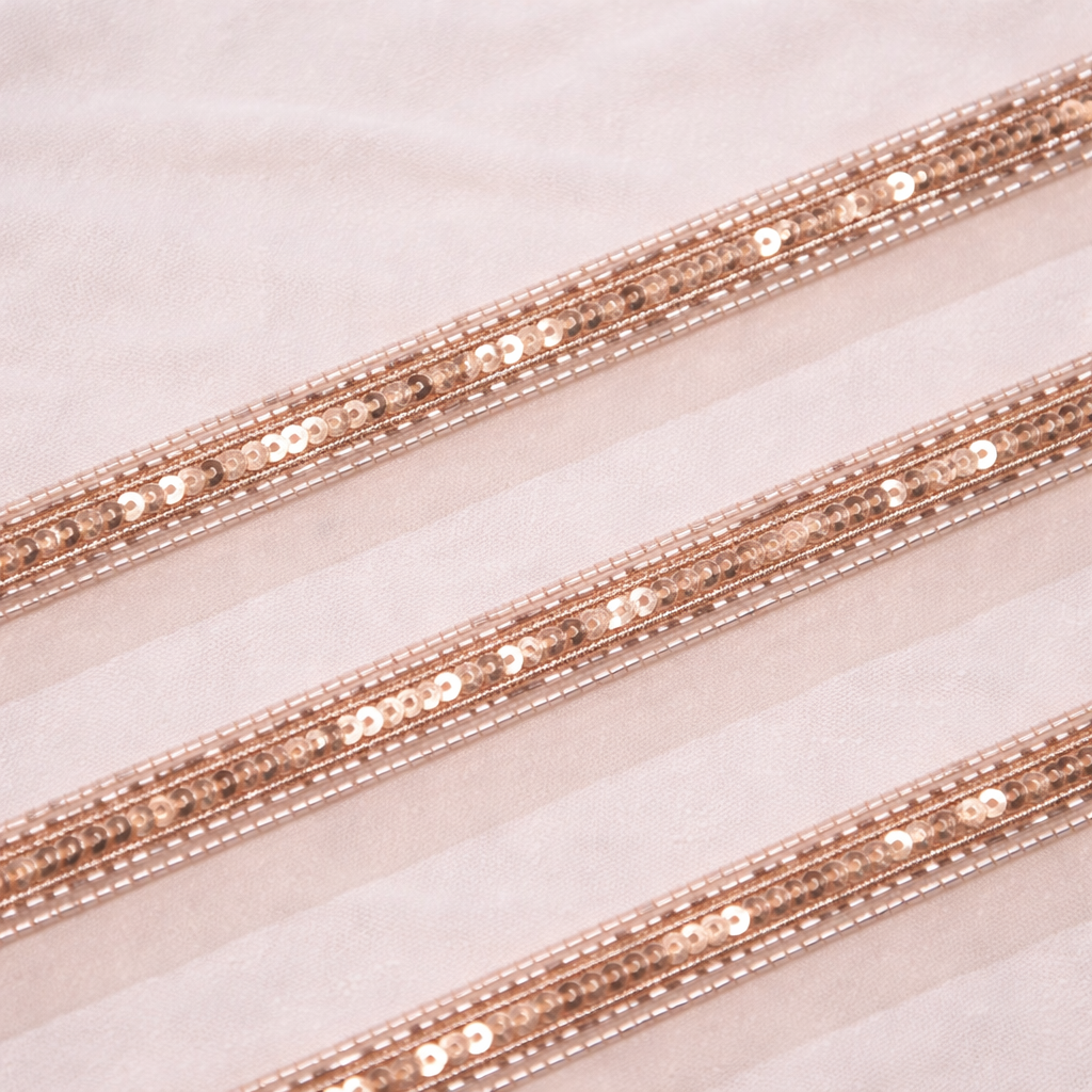 Embellished Cutdana Sequin Border