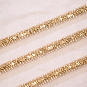 Embellished Cutdana Sequin Border