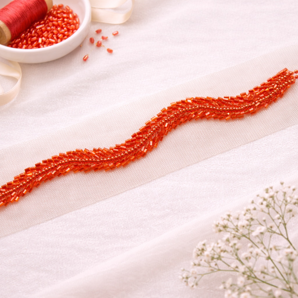 Embellished Cutdana Handwork Lace Border