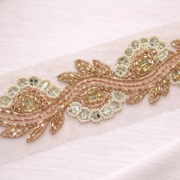 Multicolor Mirror Work Handcrafted Trim