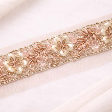 Rose Gold Embellished Handcrafted Trim