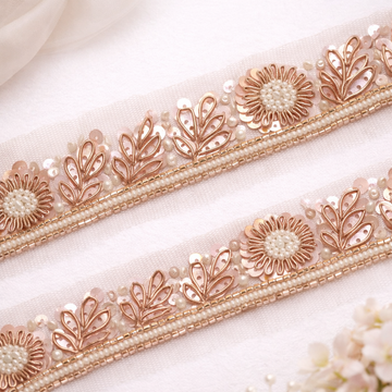 Elegant Rose Gold Handcrafted Trim