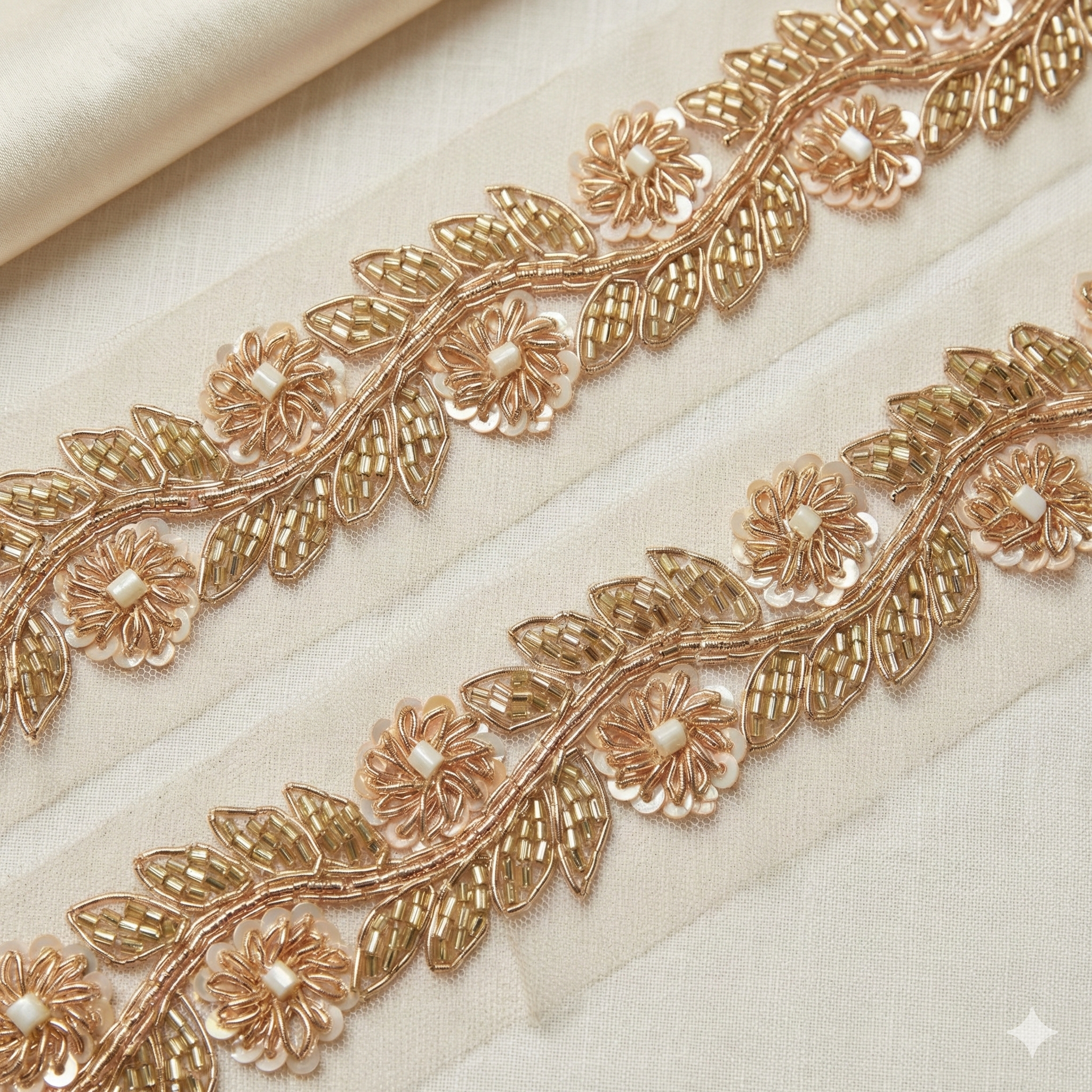 Elegant Golden Handcrafted Trim