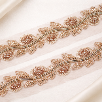 Rose Gold  Handwork Trim
