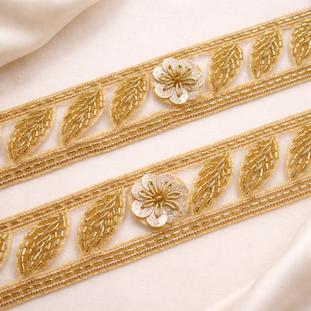 Sequin And Cutdana Work Handcrafted Trim