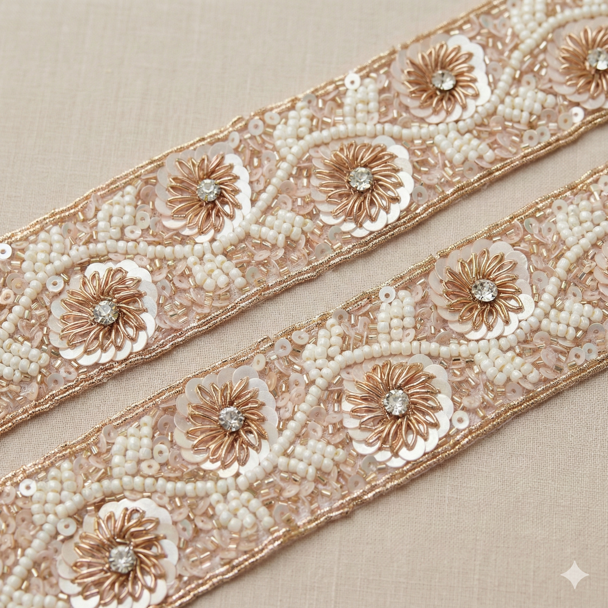 Rose Gold Exquisite Handcrafted Trim