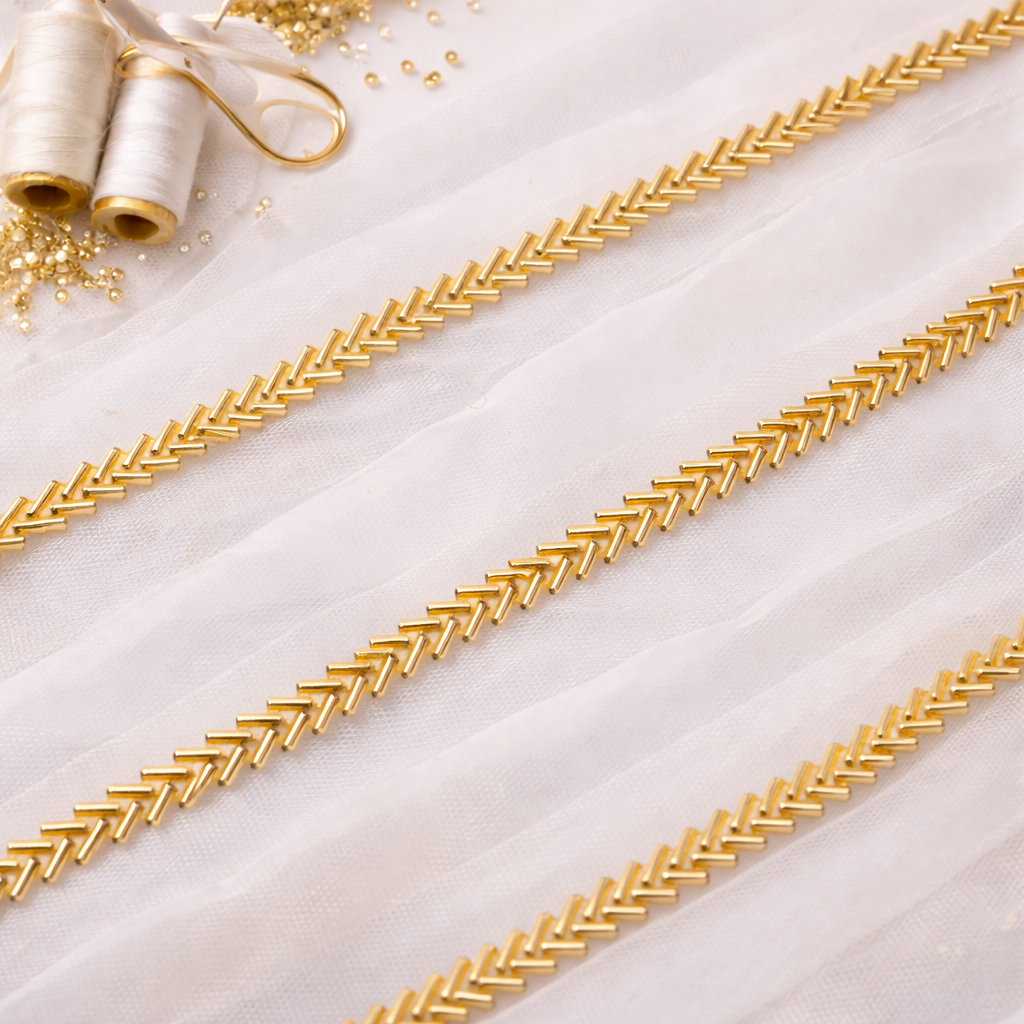 Embellished Cutdana Handwork Trim