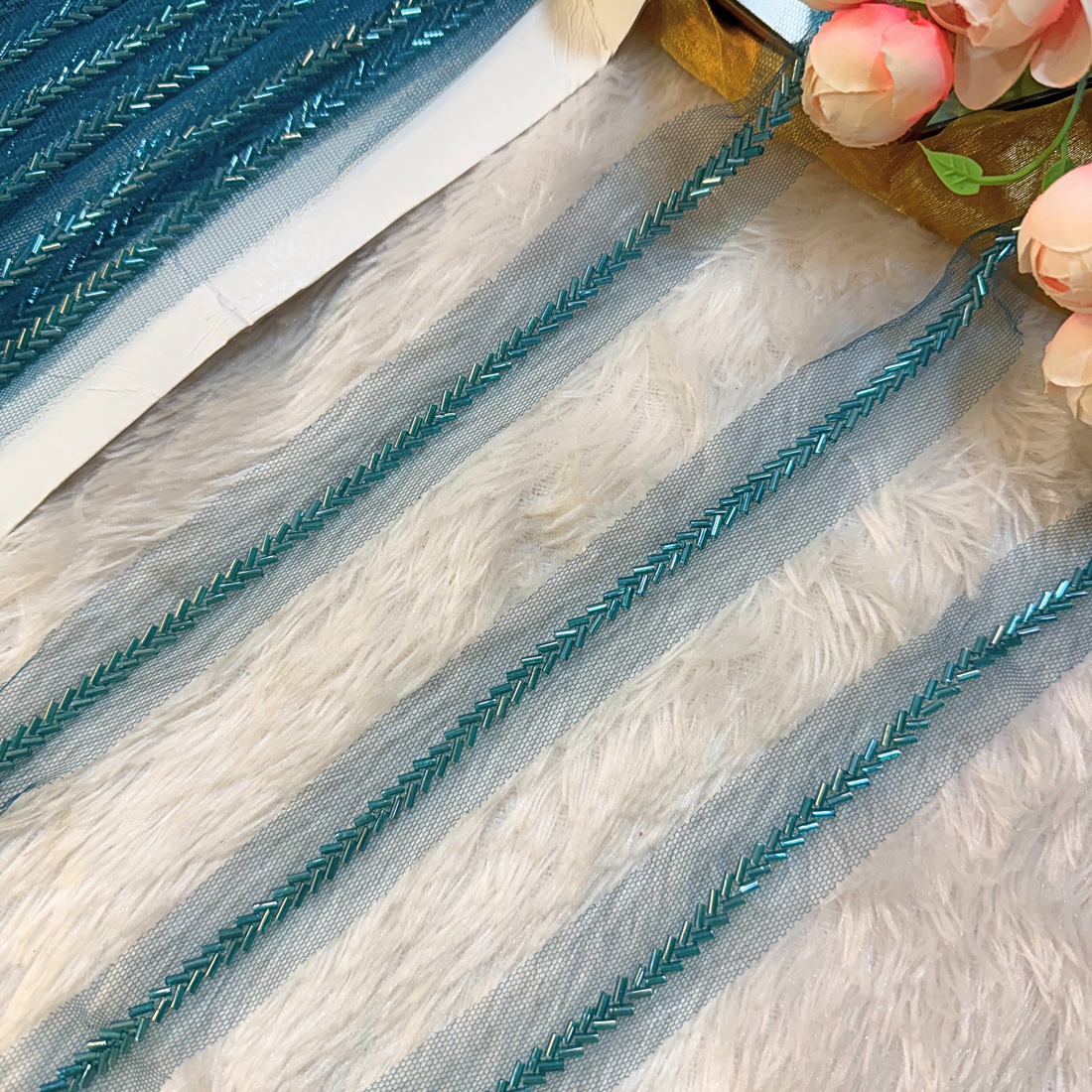 Embellished Cutdana Handwork Trim