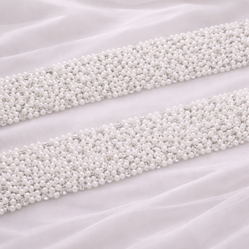 Pearl Embellished Handwork Trim