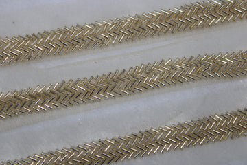 Light Gold Cutdana Embellished Trim