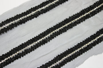 Black Embellished Trim