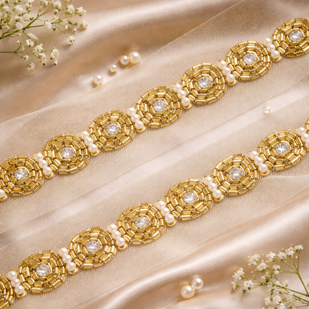 Pearl Work Lace