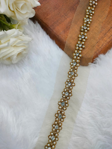 Antique Gold Floral Trim