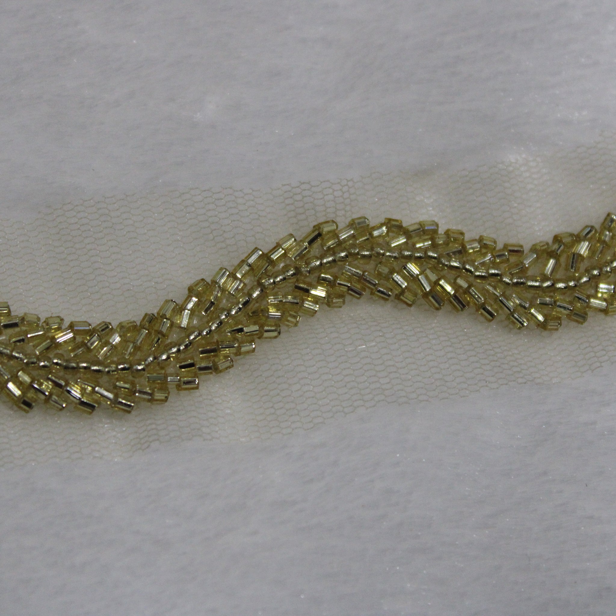 Light Gold Intricate Embellished Border