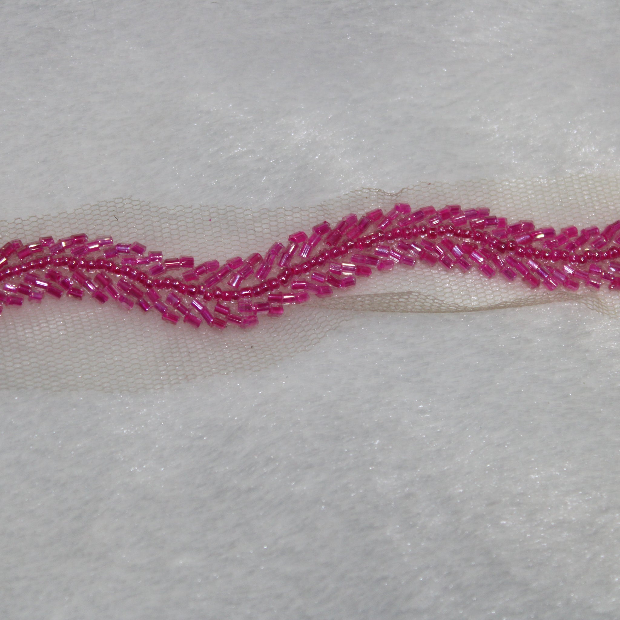 Pink Intricate Embellished Border