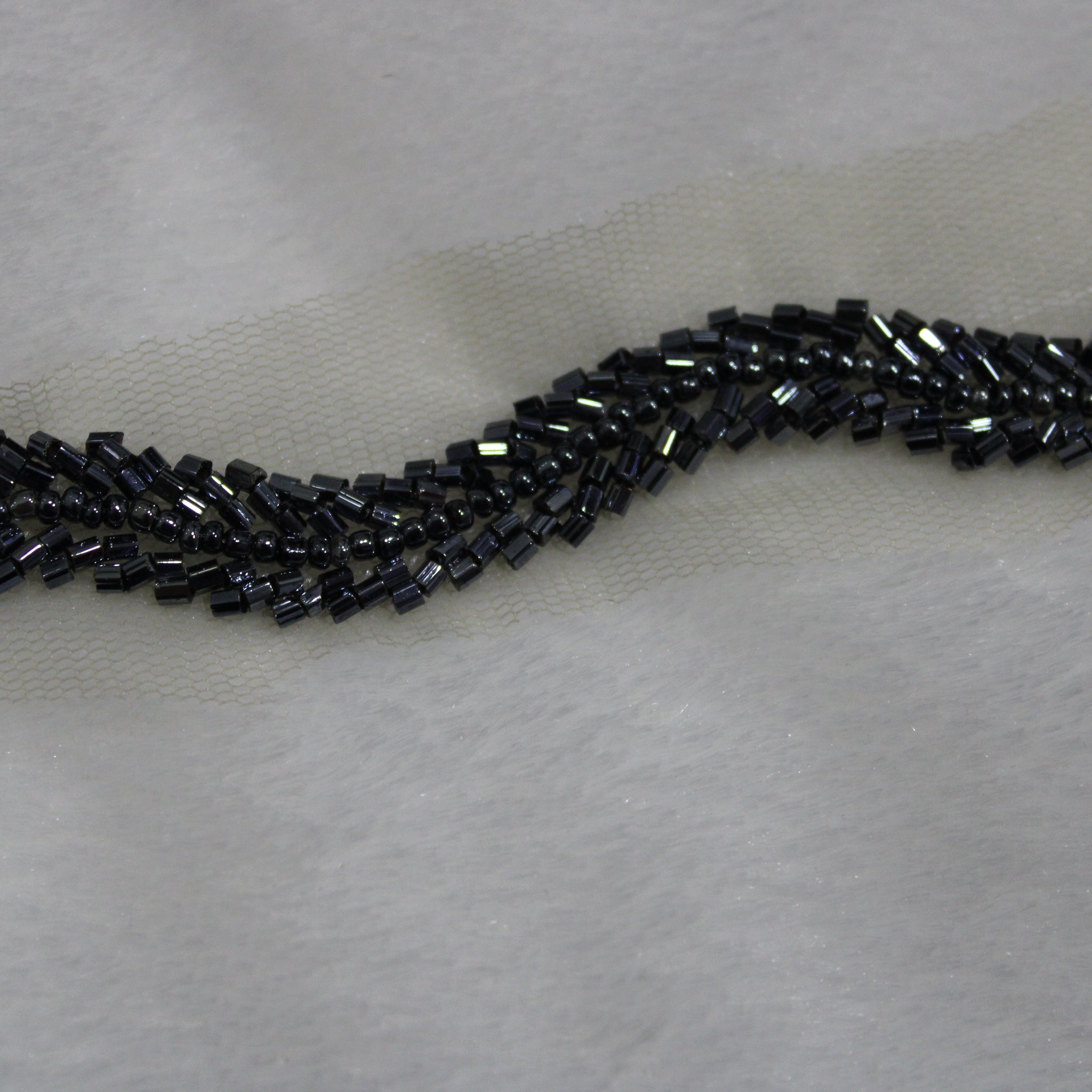 Black Intricate Embellished Border