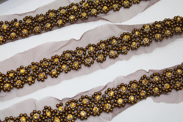 Antique Twinkling Beads Border