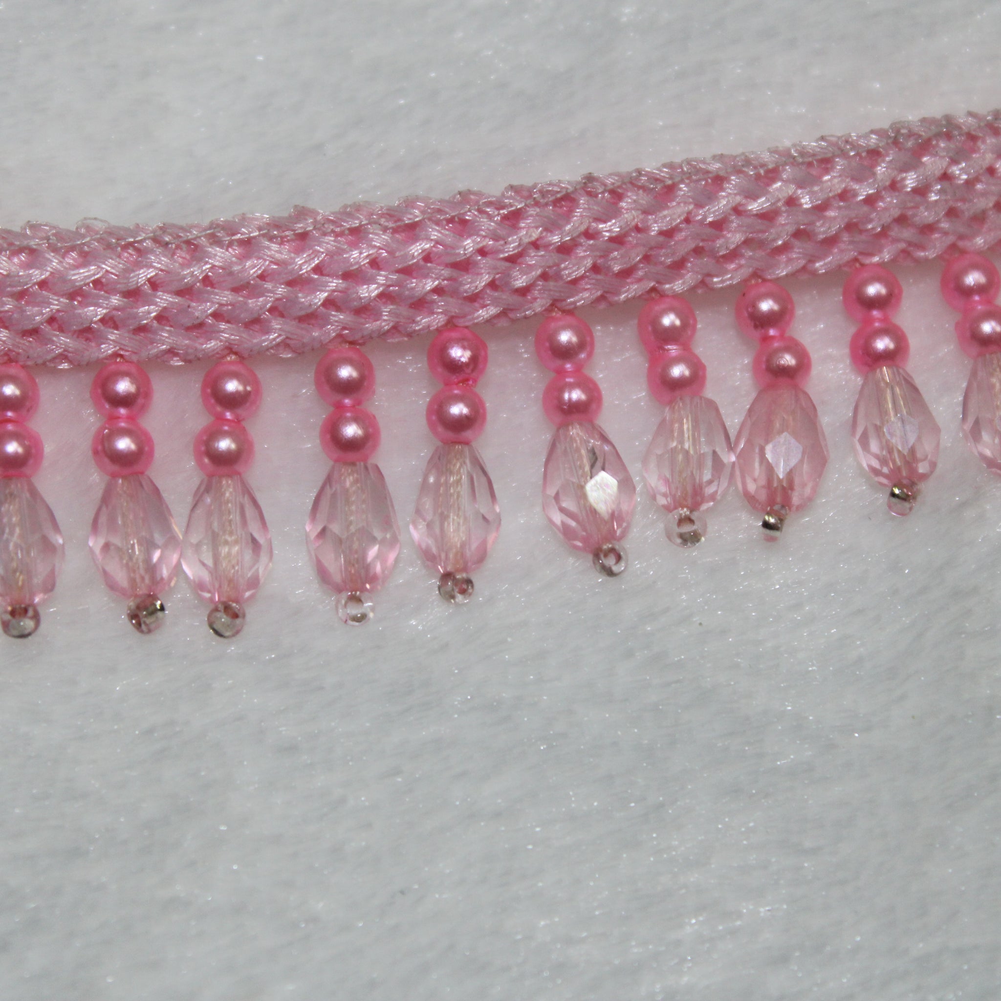 Pink Twinkling Beads Border