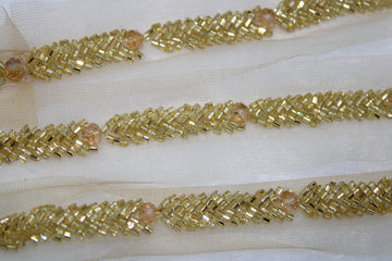 Light Gold Embellished Border