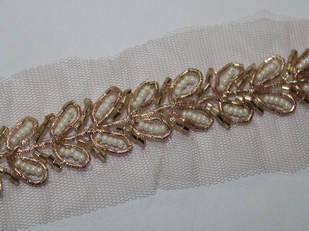 Rose Gold Embellished Border