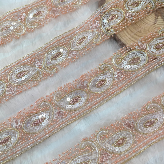 Peach Exquisite Handcrafted Trim