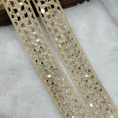 Mirror Work Embroidered Trim