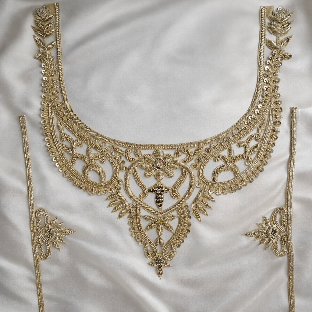 Traditional Handcrafted Embroidered Neckline Patch